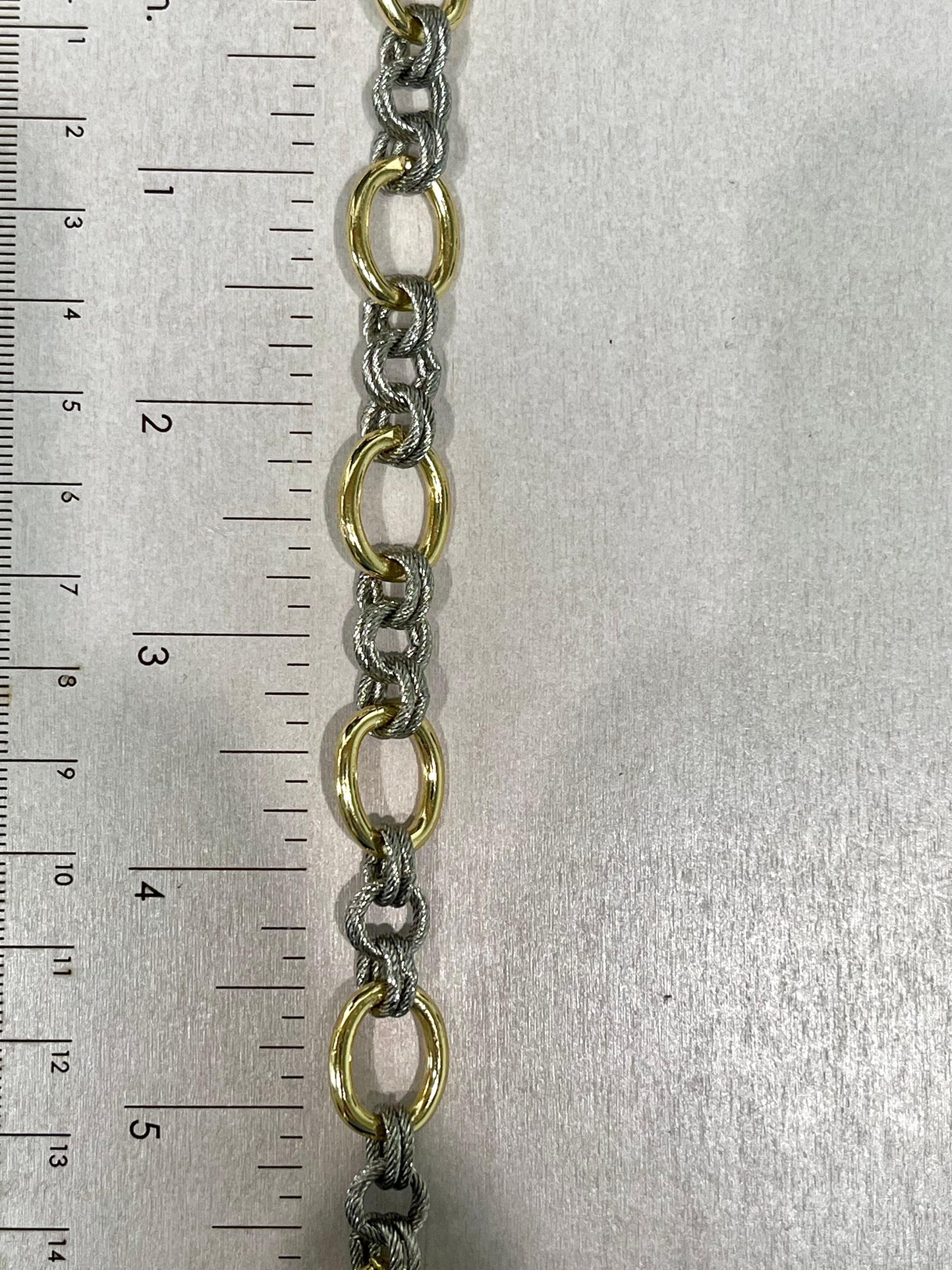 Ovalo Dual Tone Gold & Silver Chain