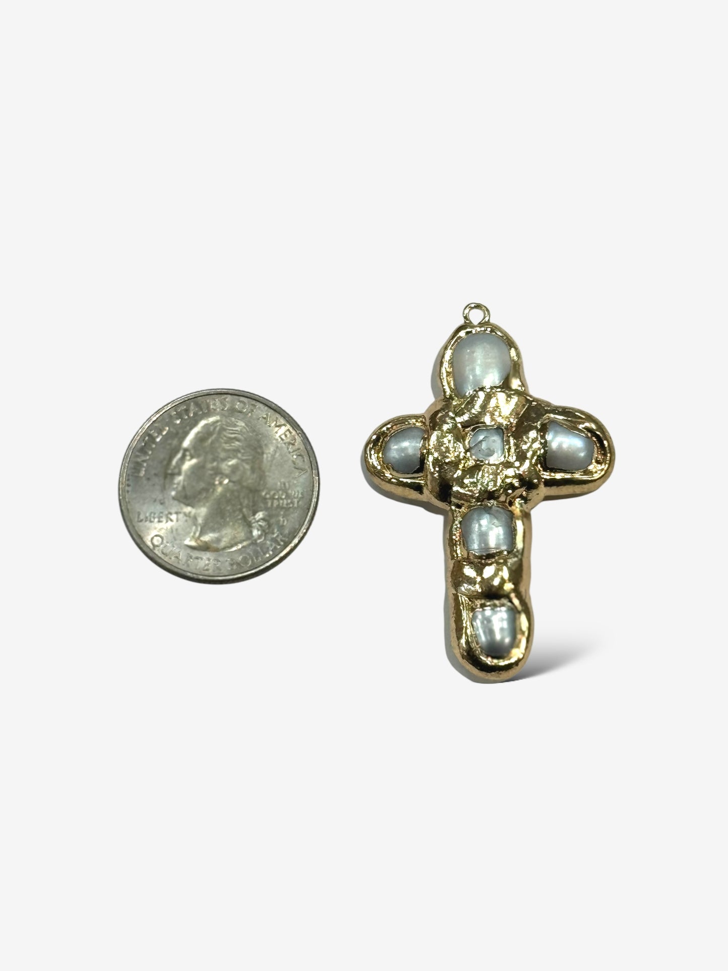 Gold enlay Cross