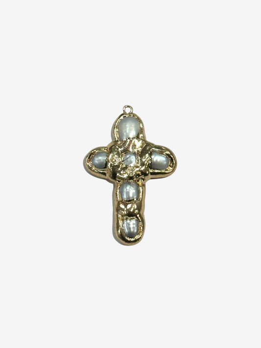 Gold enlay Cross