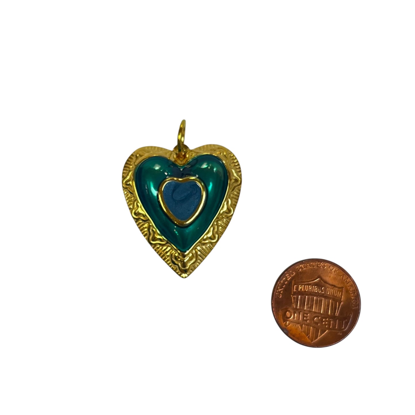 Emerald Heart Charm