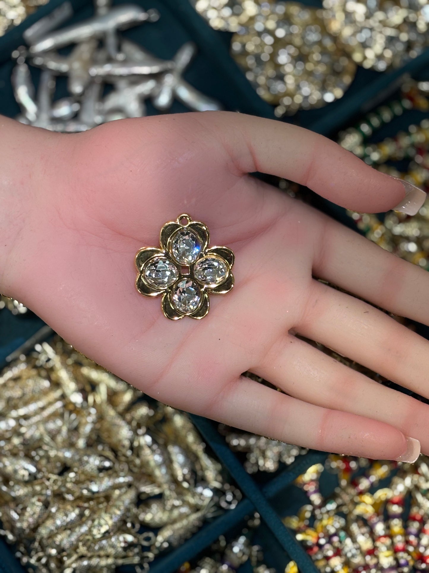 Engraved Bloom Charm