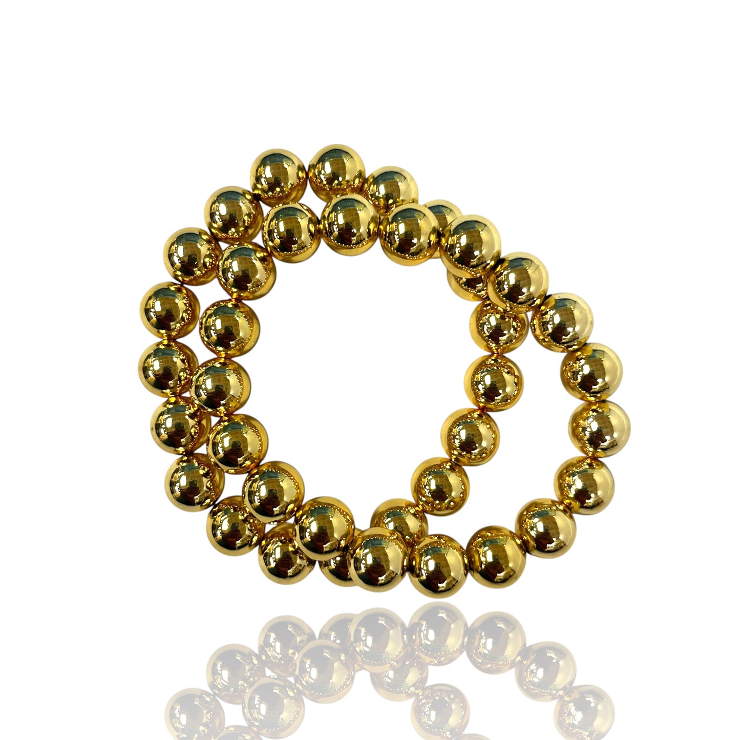 Gold & pearl bead bracelet