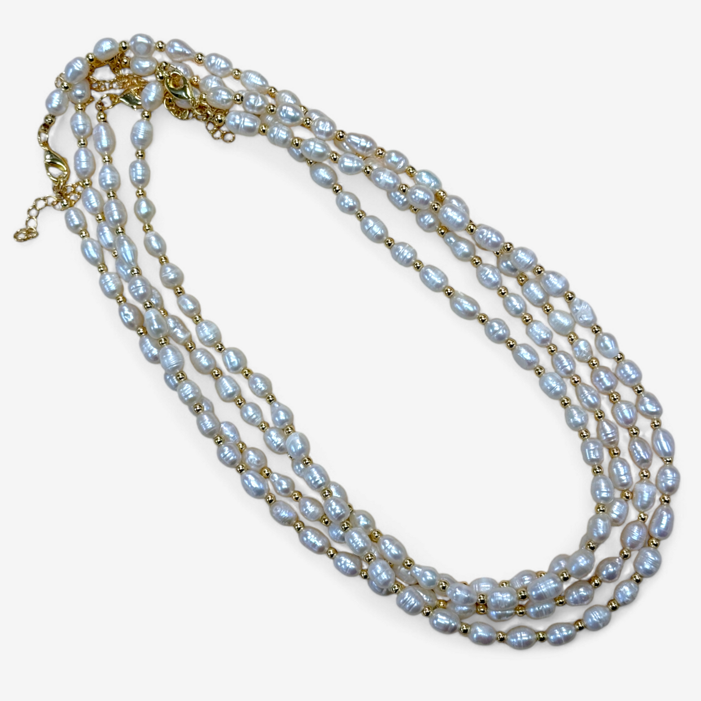 Pearl Drizzle Bead Necklace