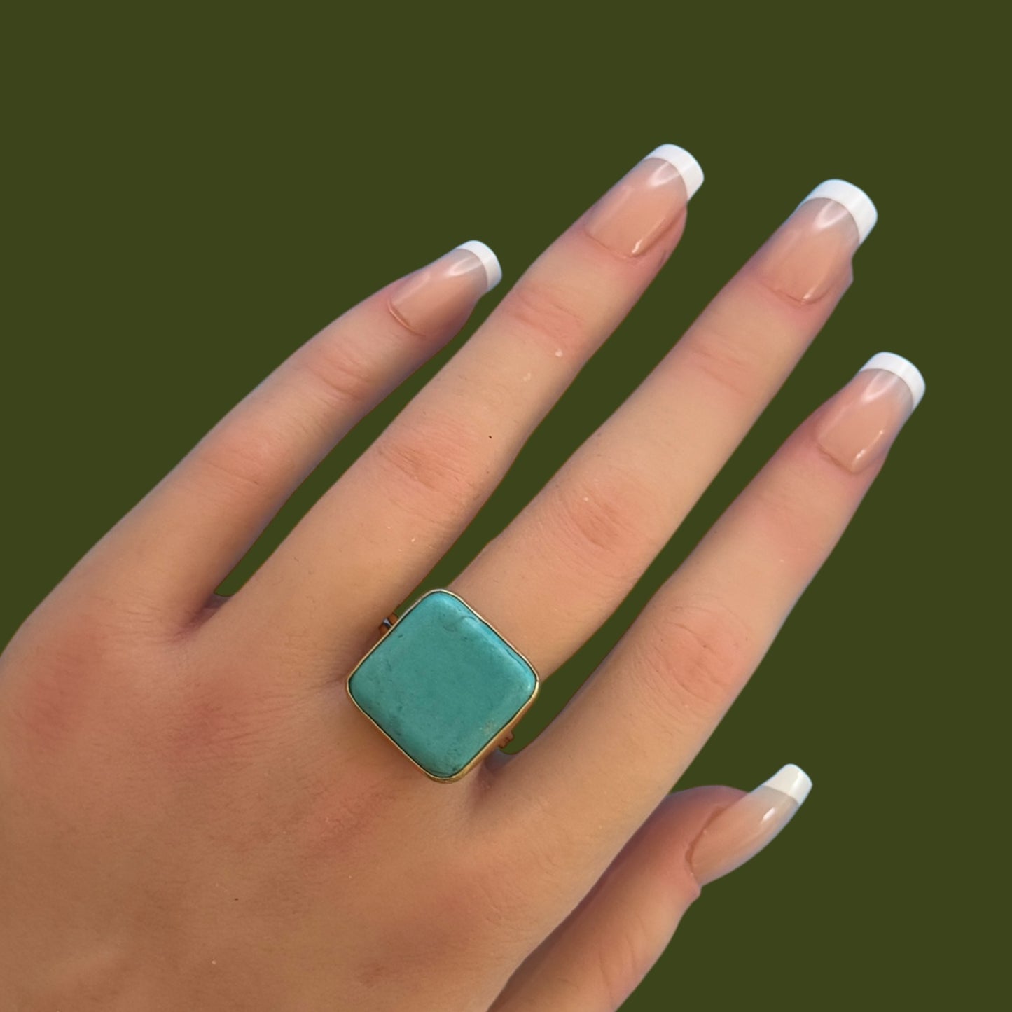 Buy Turquoise Cube Ring Online