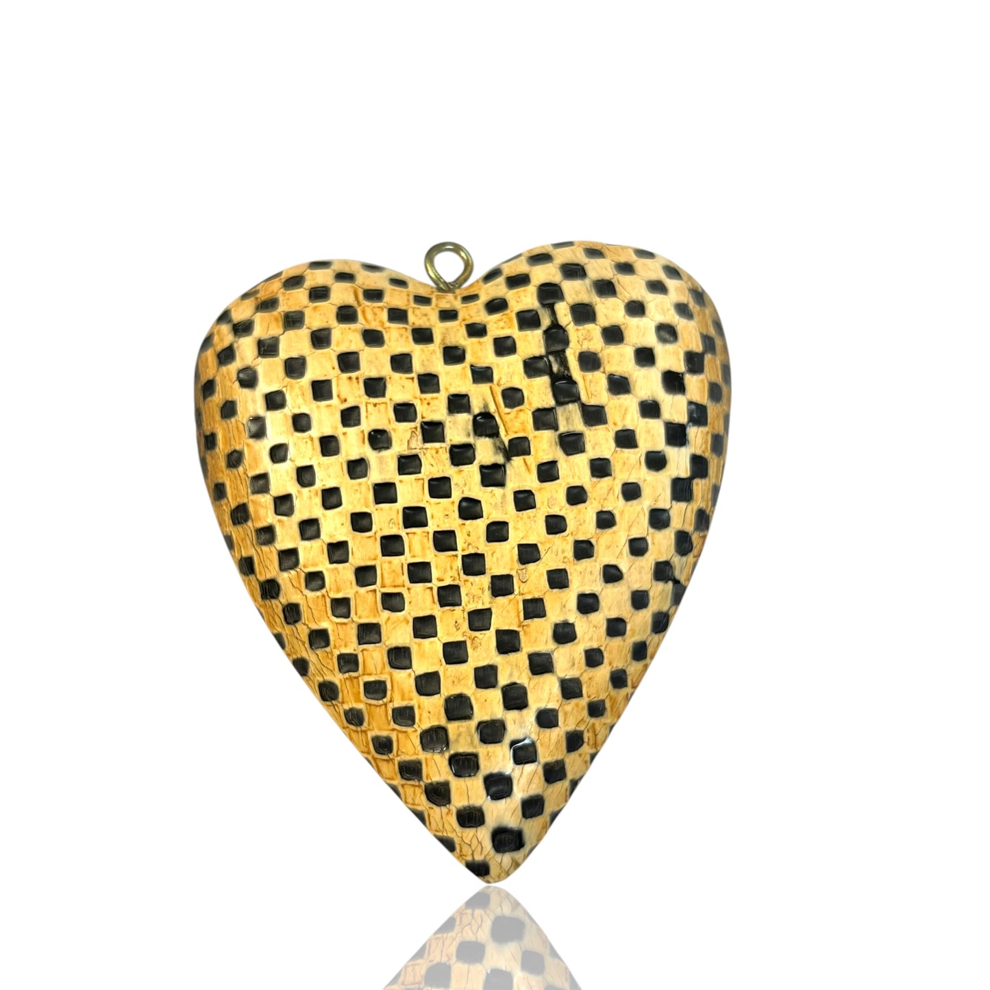 Bone heart Charm