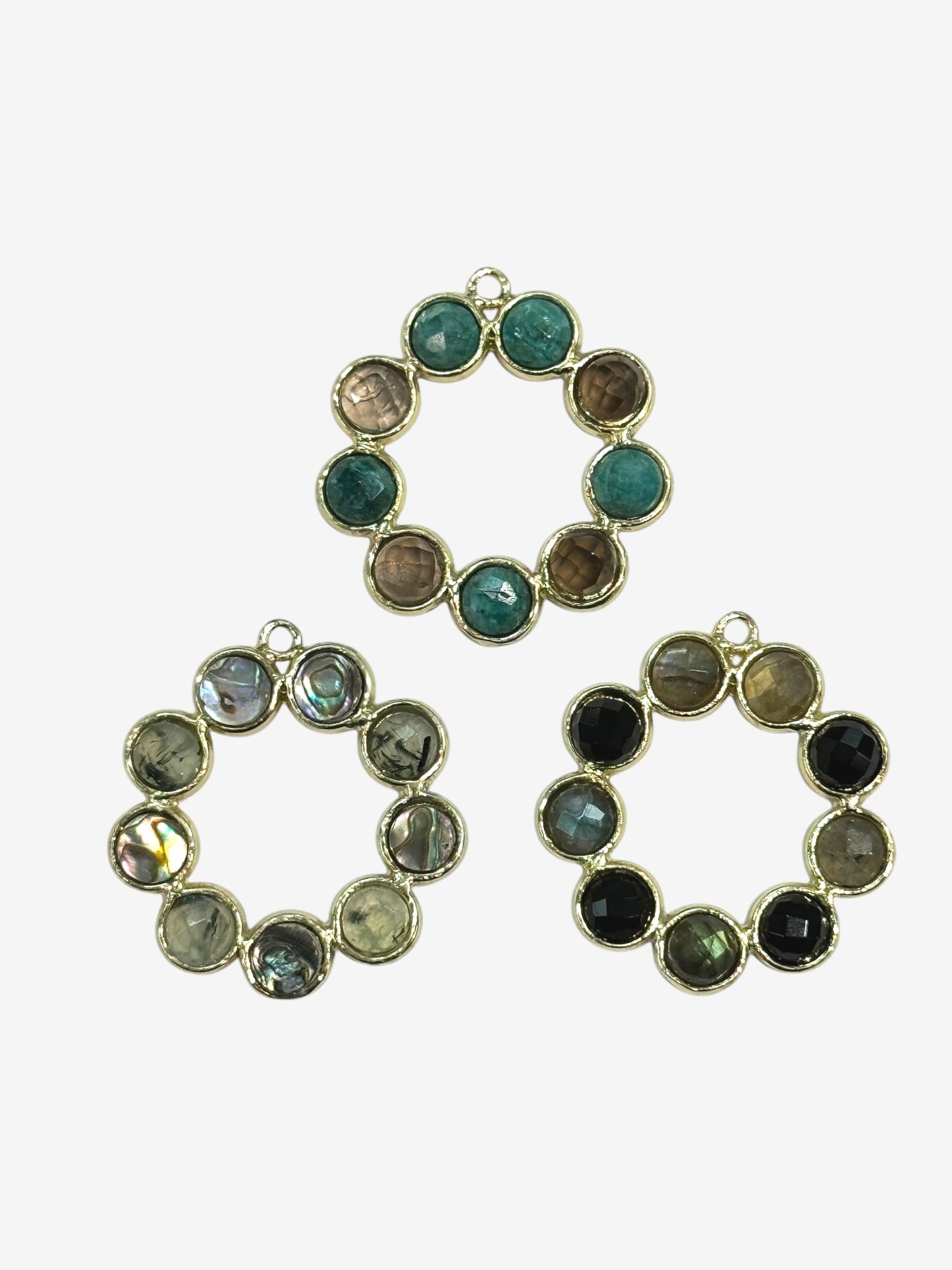 Multi stone circle Charm