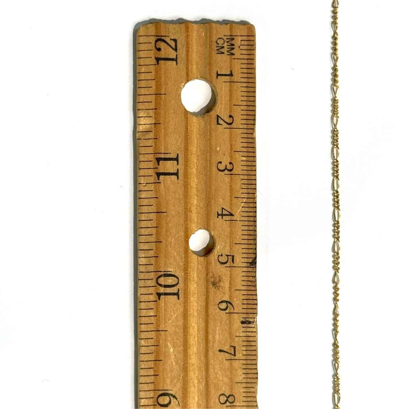 Gold Filled Figaro Chain with short circles