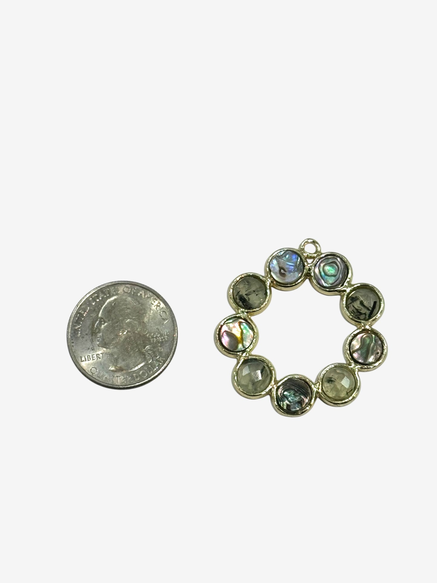 Multi stone circle Charm