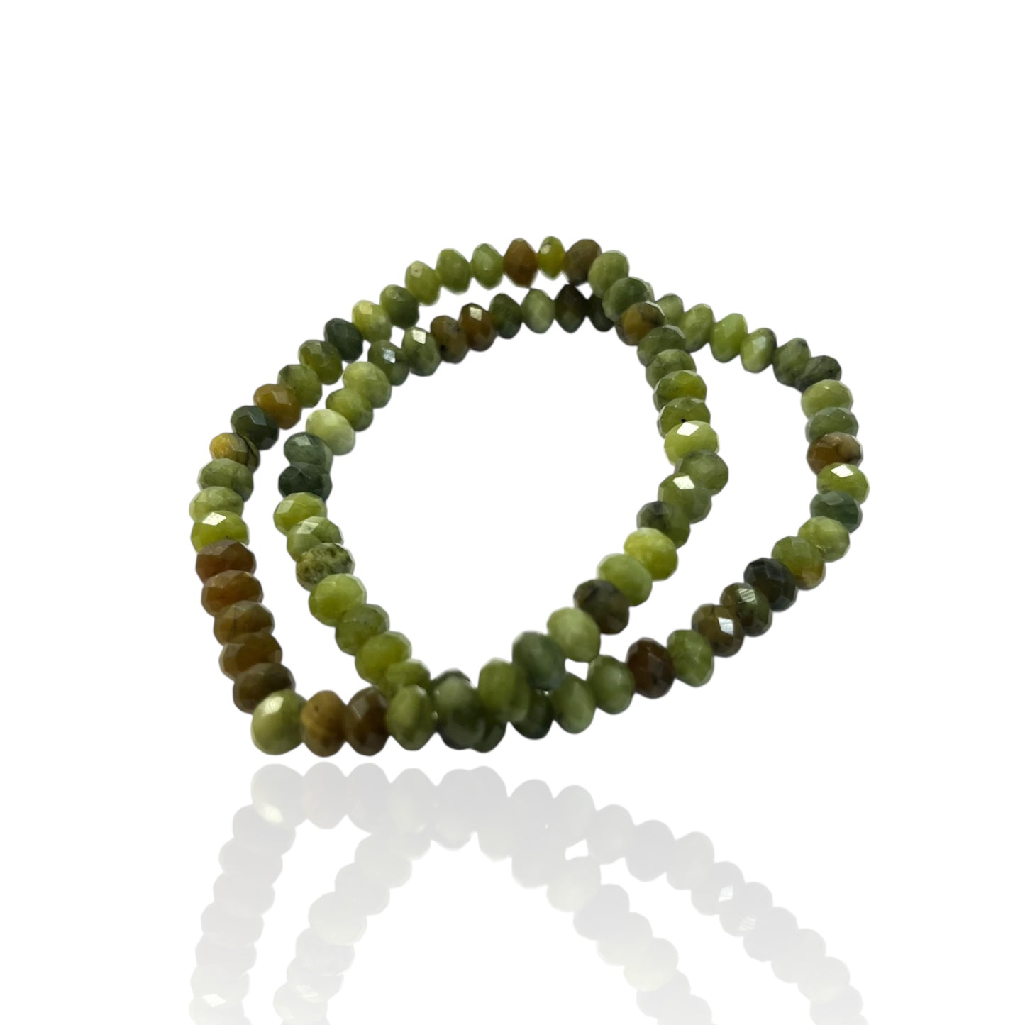 6mm faceted bead bracelet