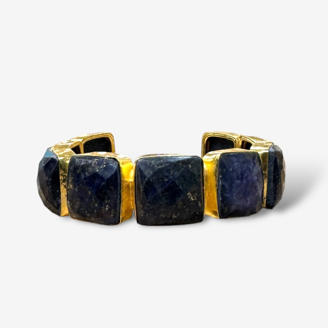 Bijou lapis cuff