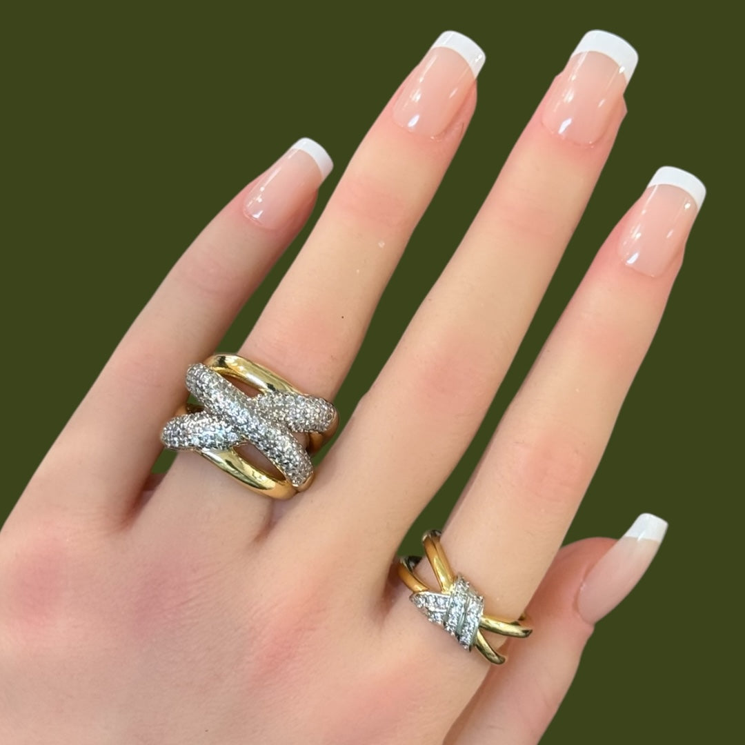 Buy Rhine Stone Stack rings Online