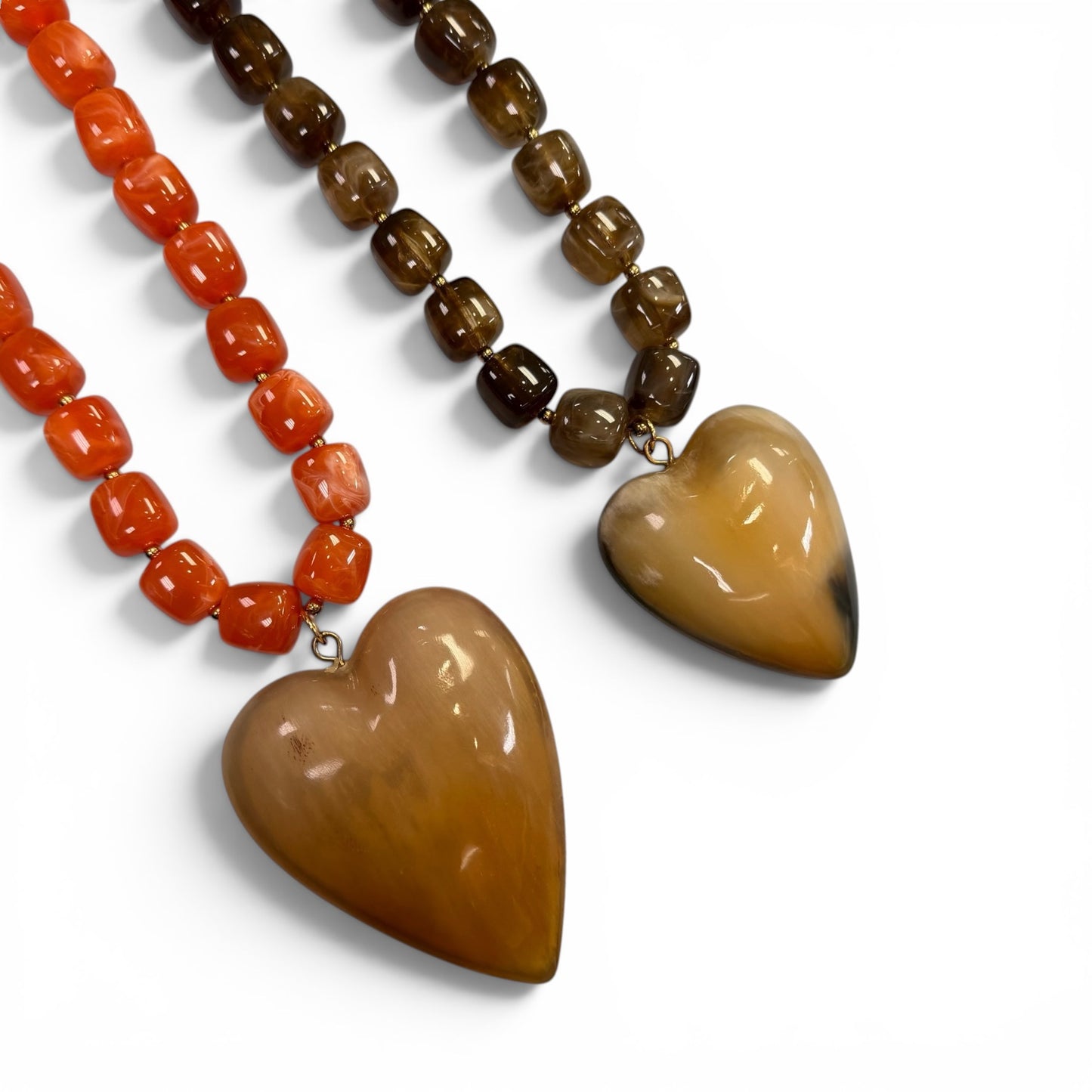 Bone heart Charm
