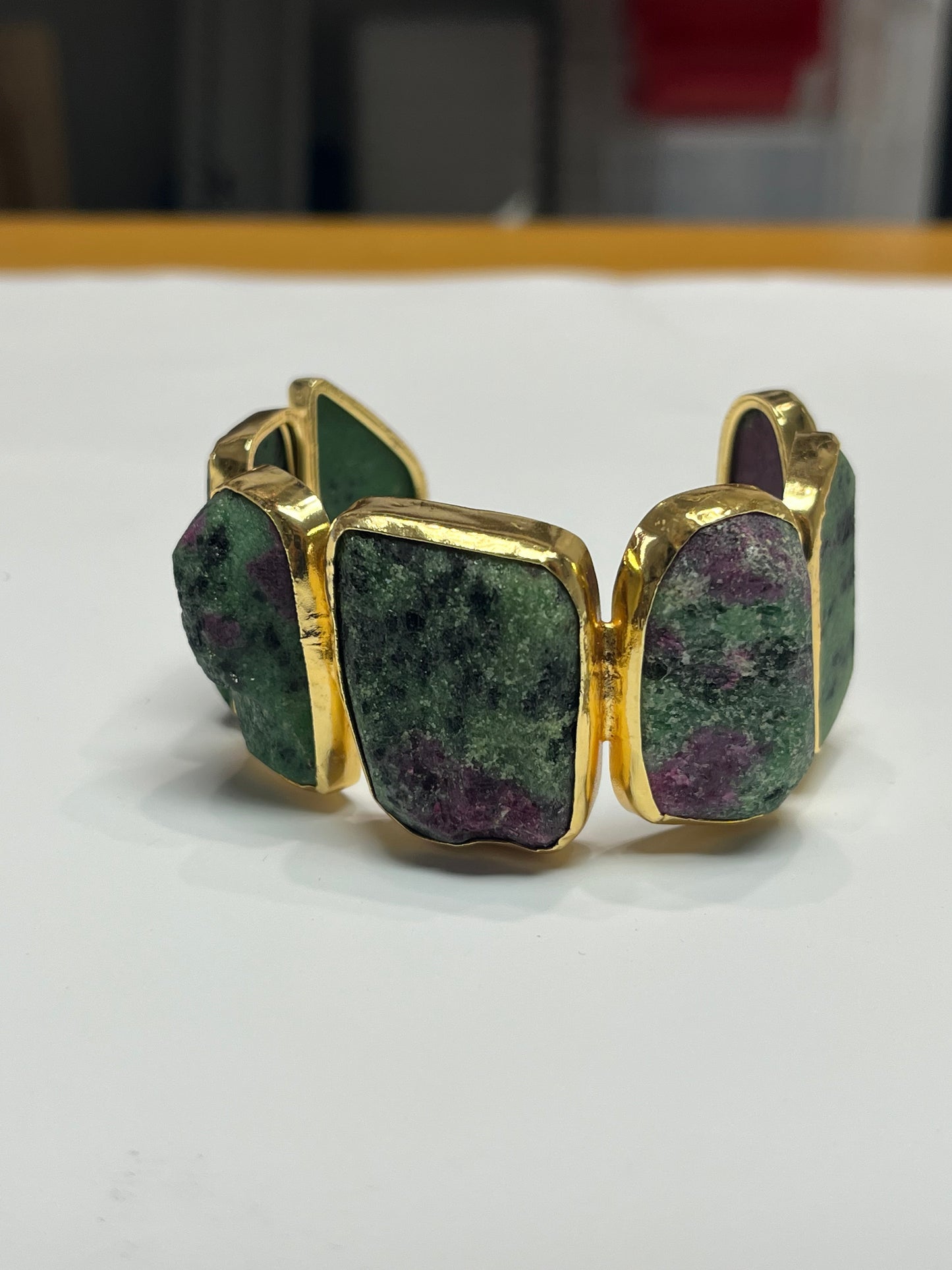 Iris Raw Stone Cuff