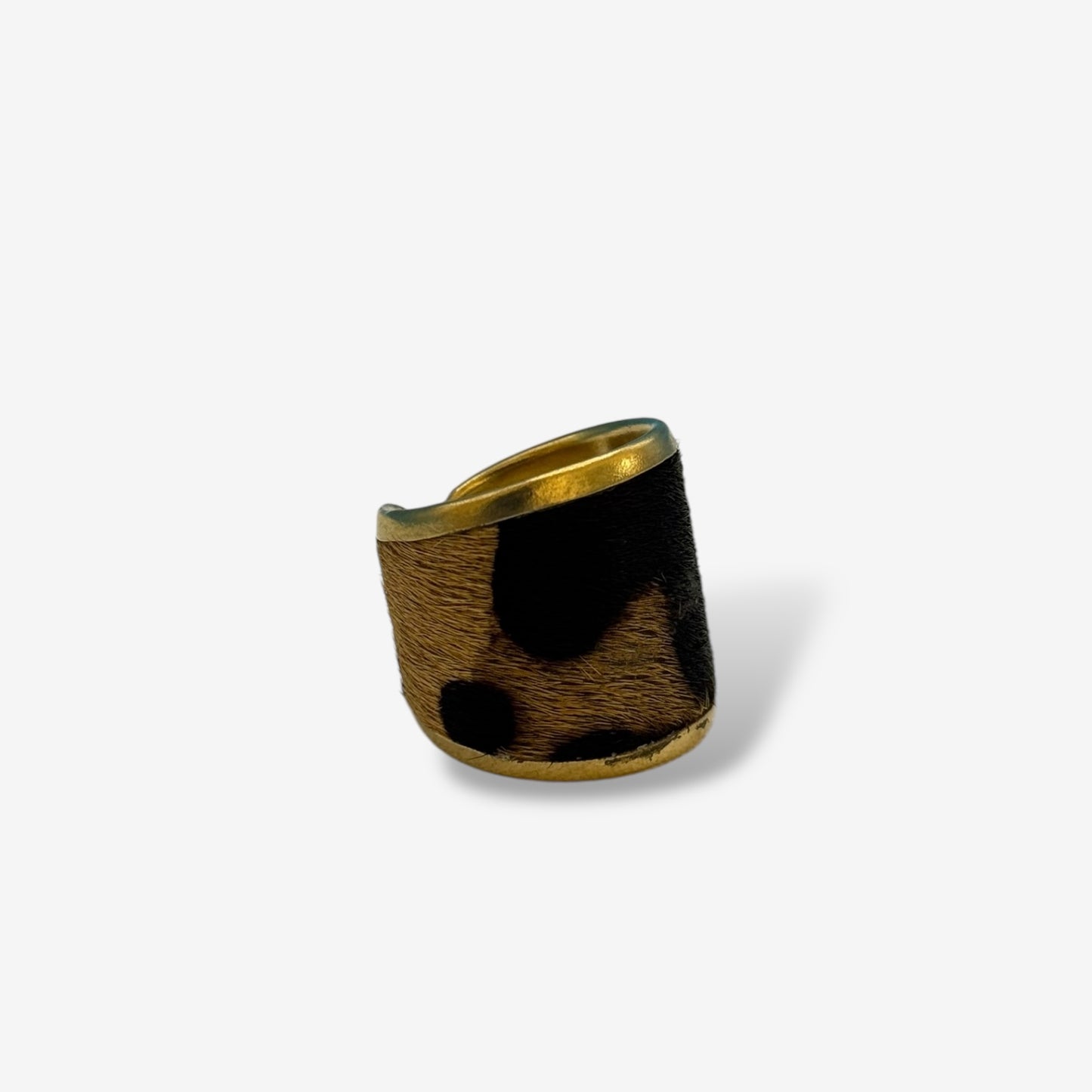 Faux Leather Ring