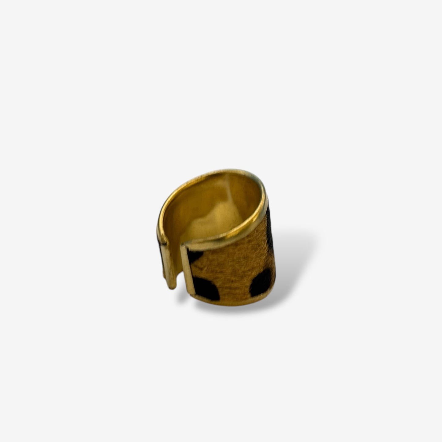 Faux Leather Ring