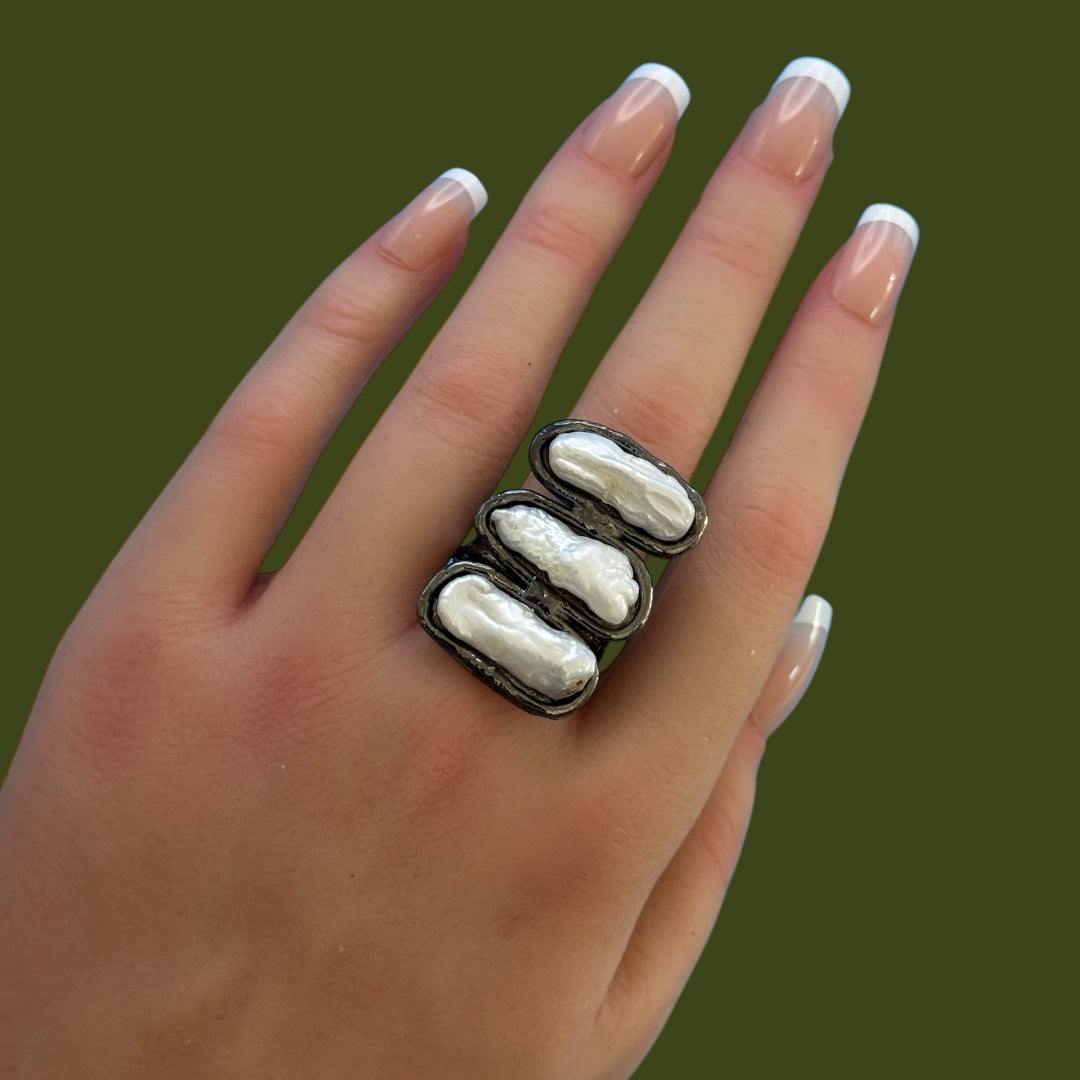 Buy Trinity Pearl Ring Online
