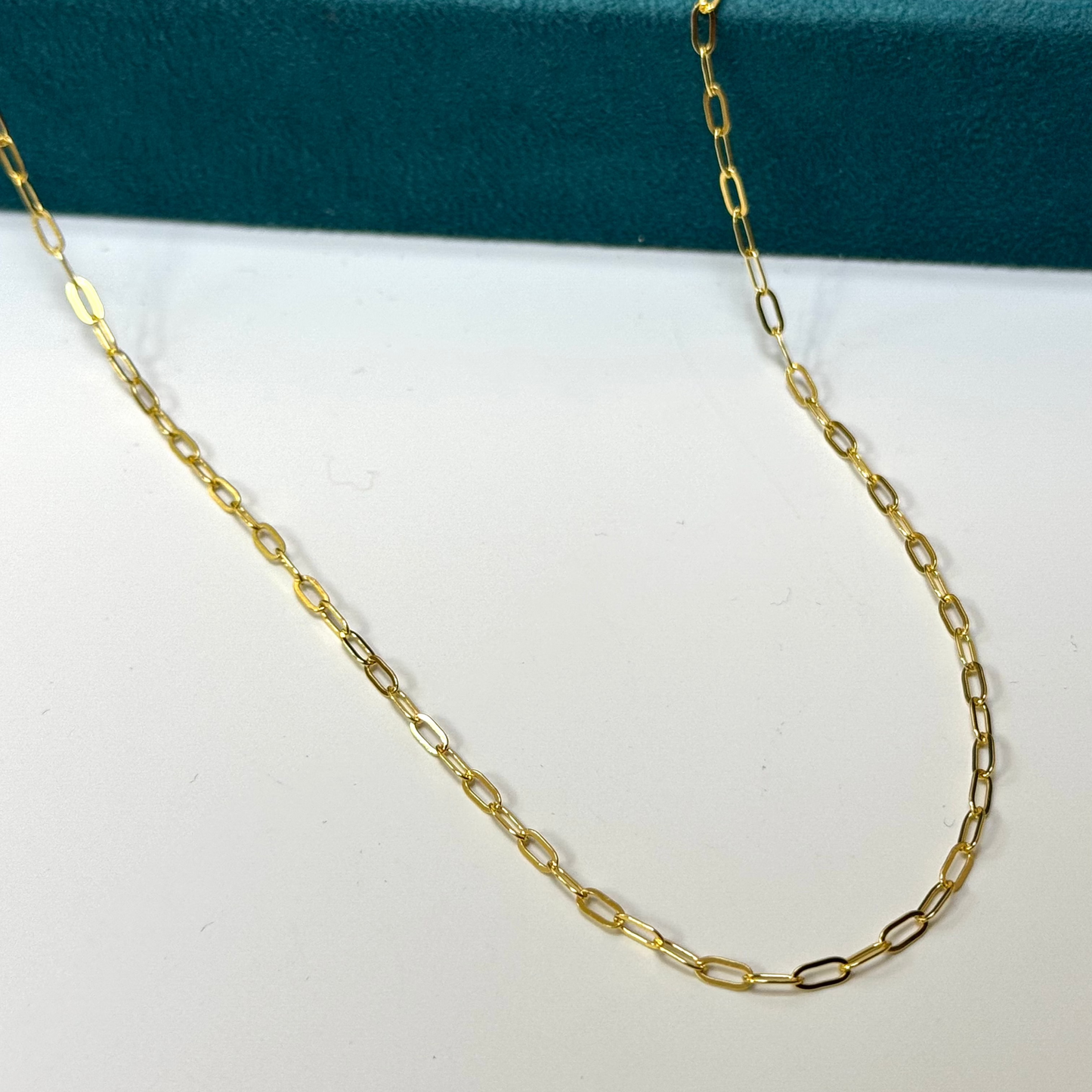 Small Paper Clip Gold Chain