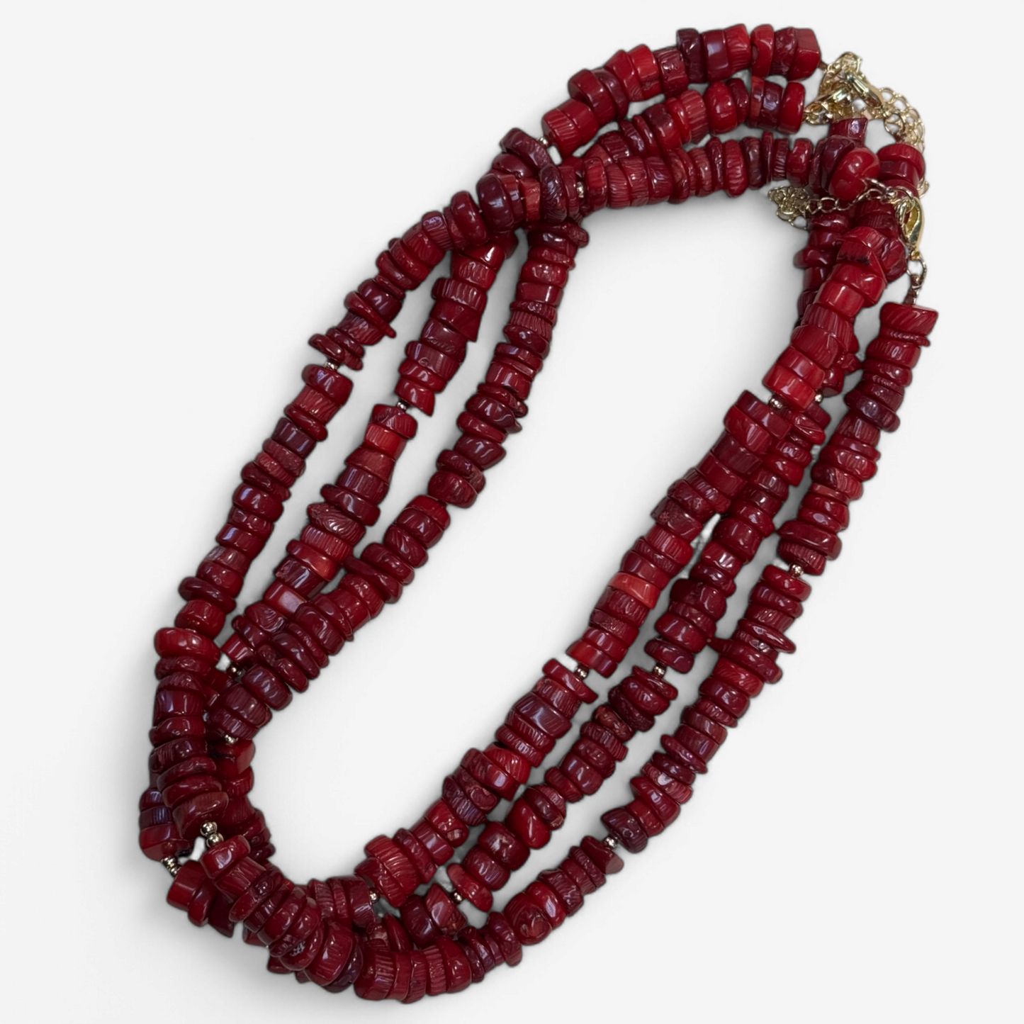 Coral Pink Bead Necklace