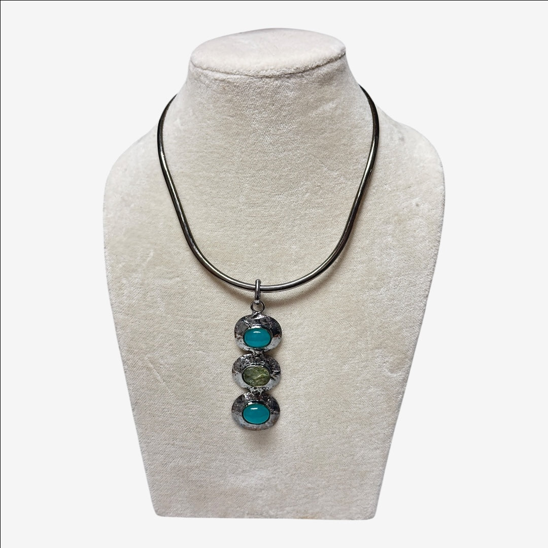 Celestial Trio Pendant Gunmetal