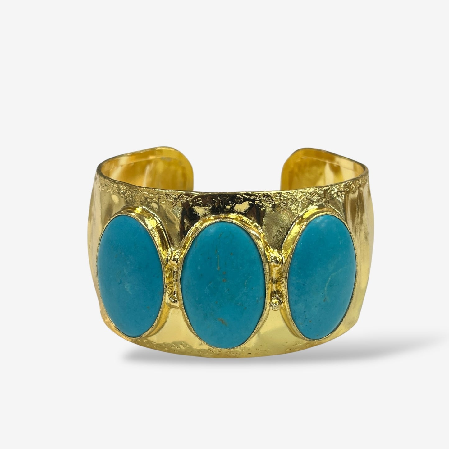 Lustre Turquoise Crystal Cuff