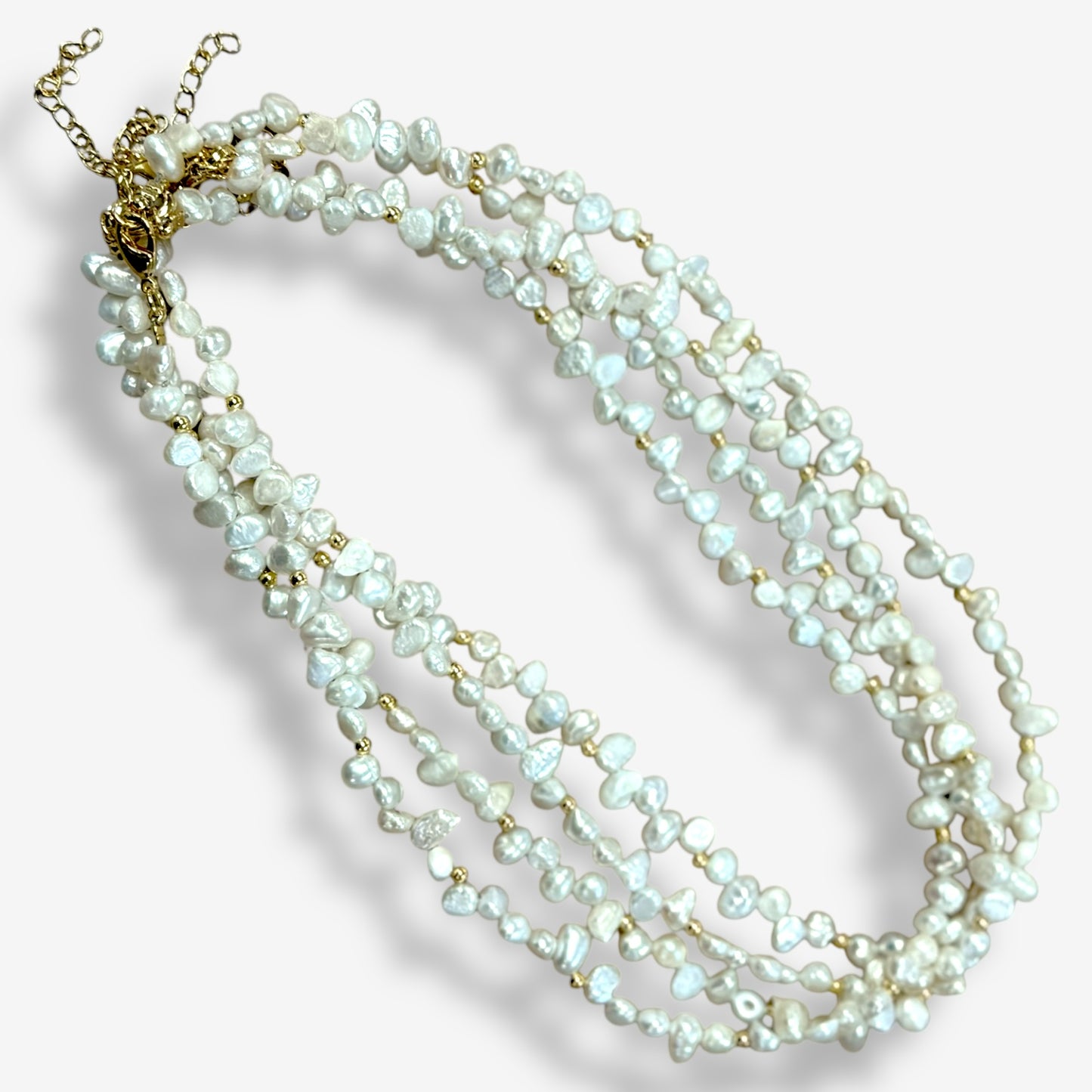 Pearl Drizzle Bead Necklace