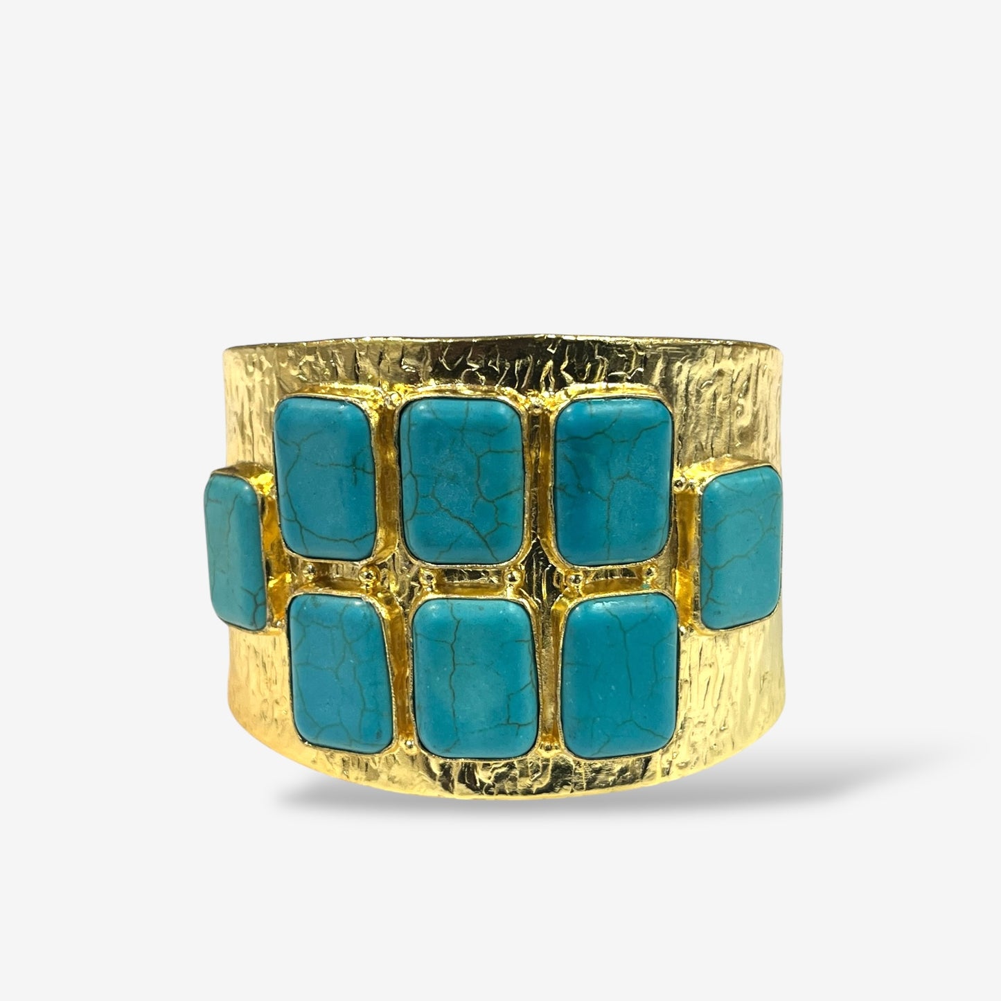 Lustre Turquoise Crystal Cuff