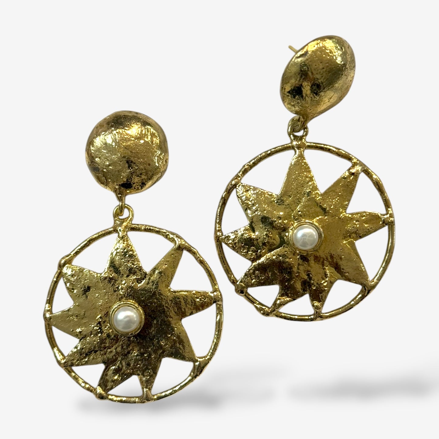 Regal Halo Pearl Earrings