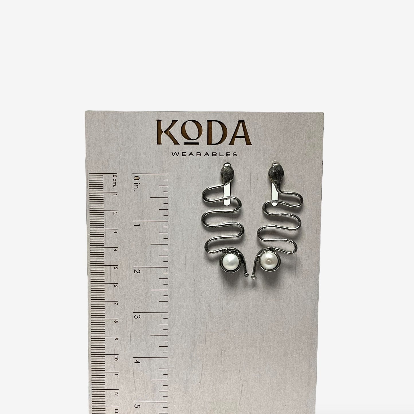 Snake Pearl Earrings