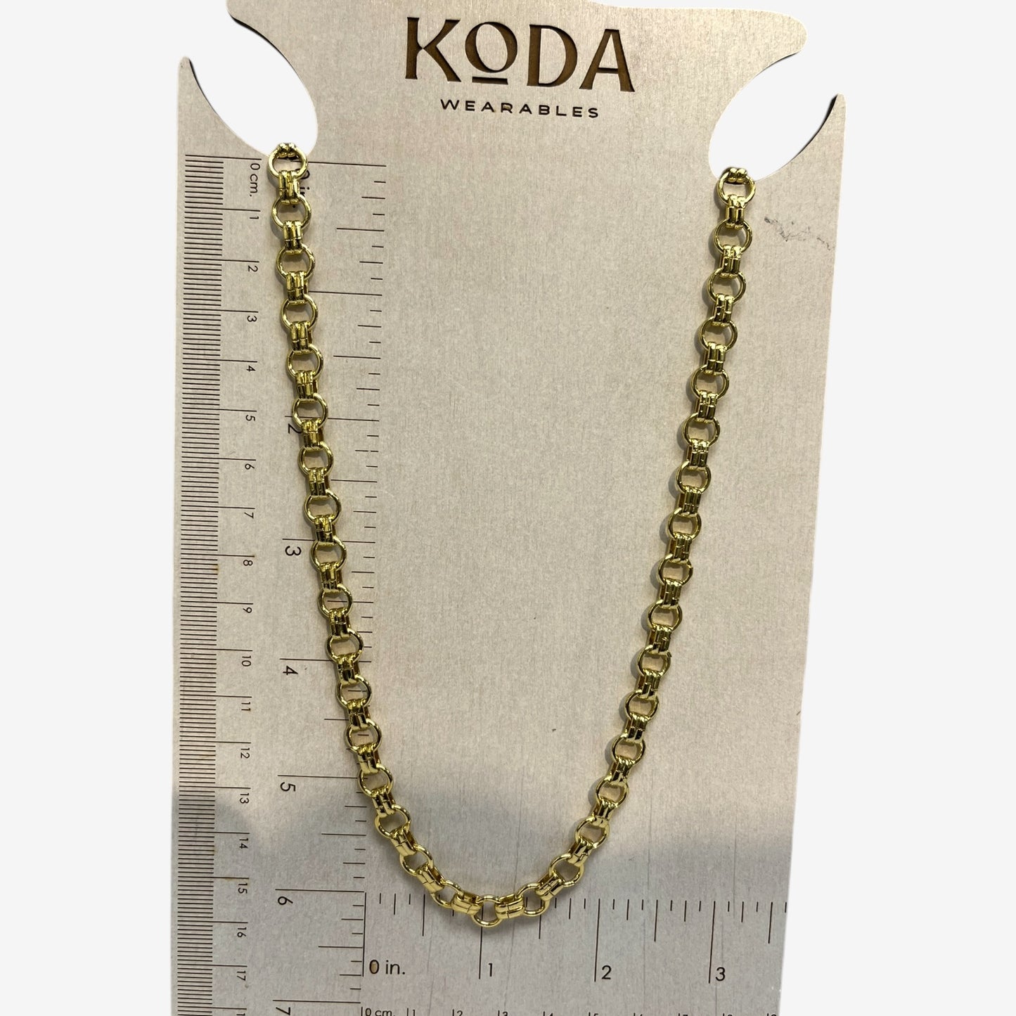 Flat Halo Gold Chain