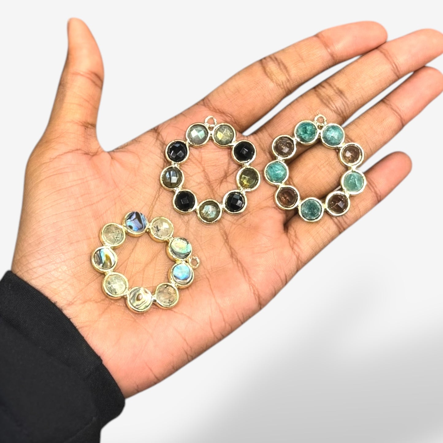 Multi stone circle Charm