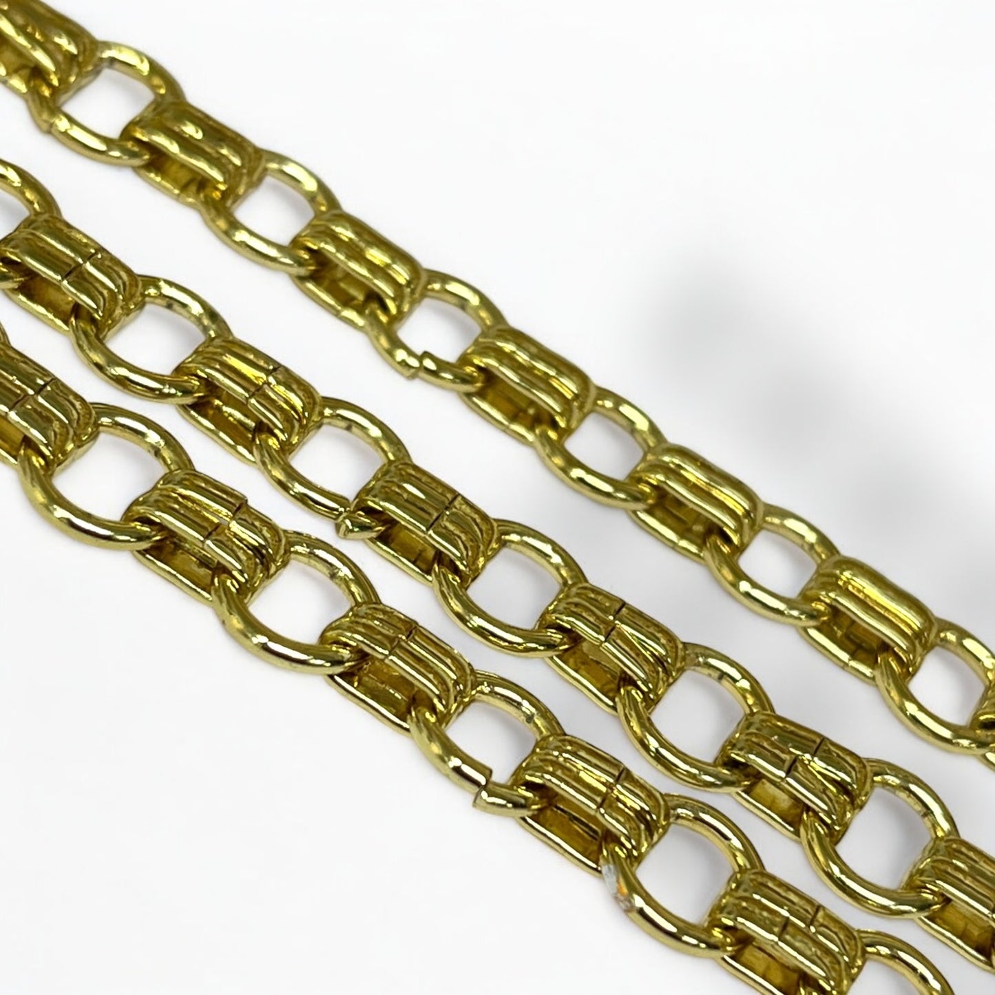 Flat Halo Gold Chain