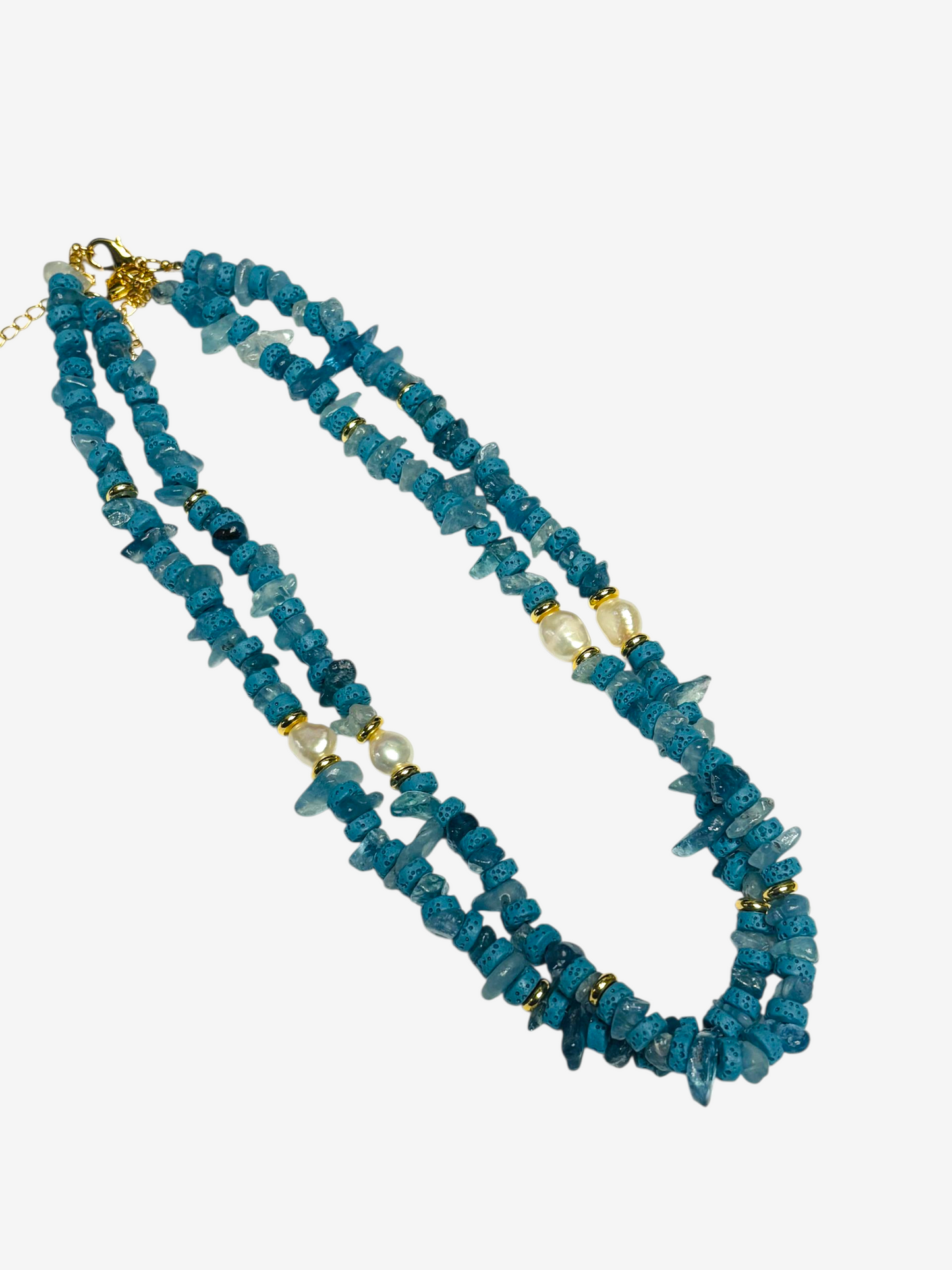 Dyed Lava Stone Necklace