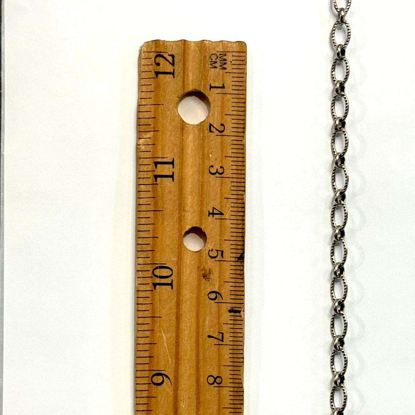 Sterling Oval Hammered Chain
