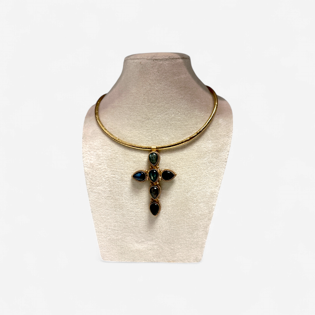 Anika labradorite cross