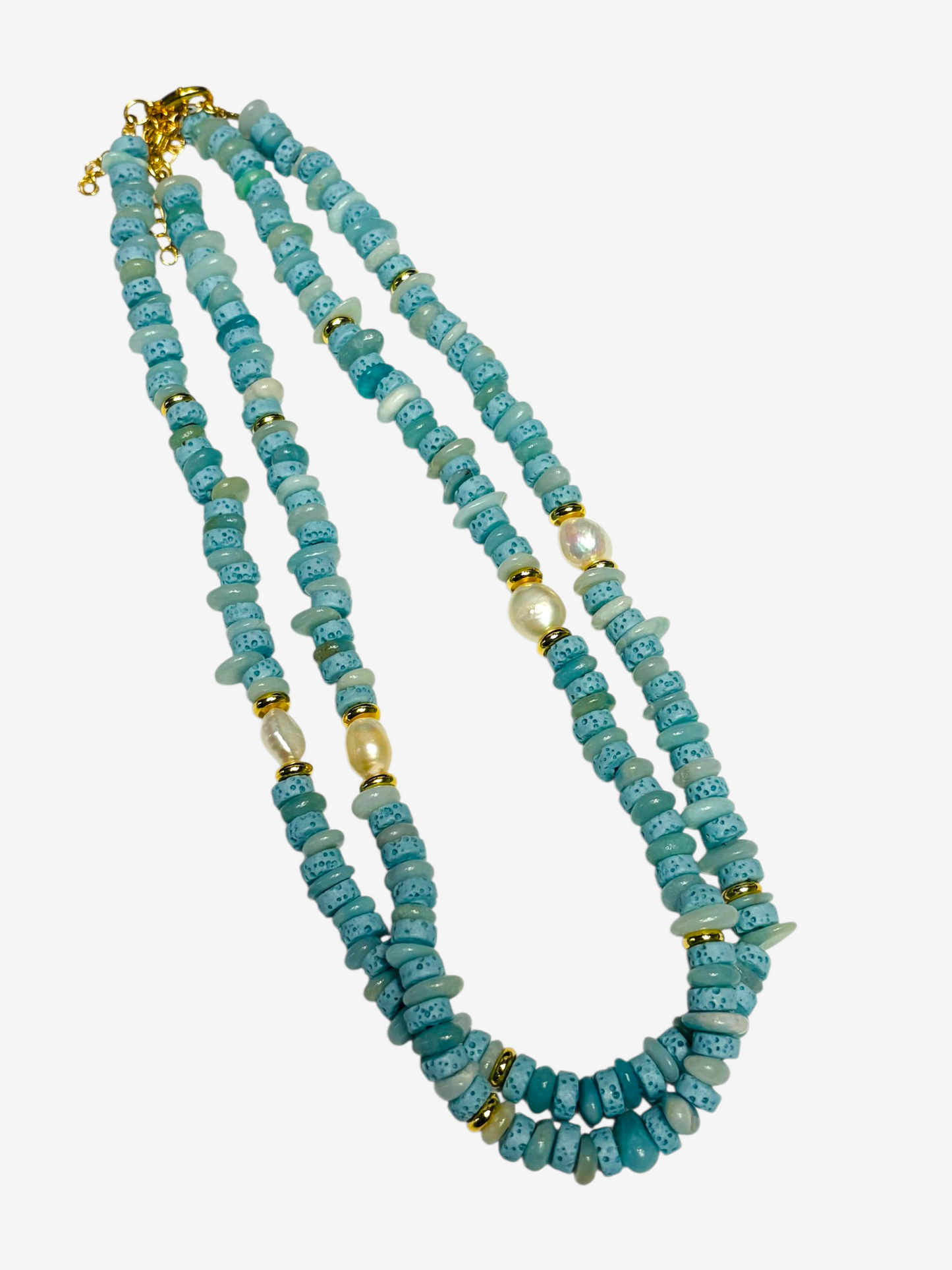 Dyed Lava Stone Necklace
