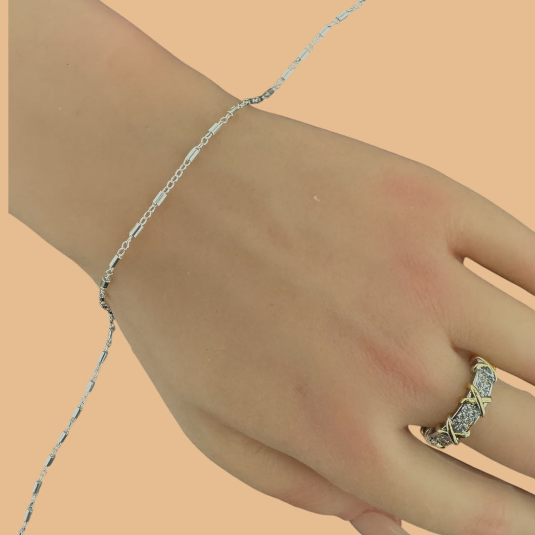Buy Sterling Silver Short Bars Chain Online