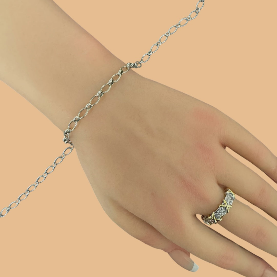 Buy Sterling Oval Hammered Chain Online