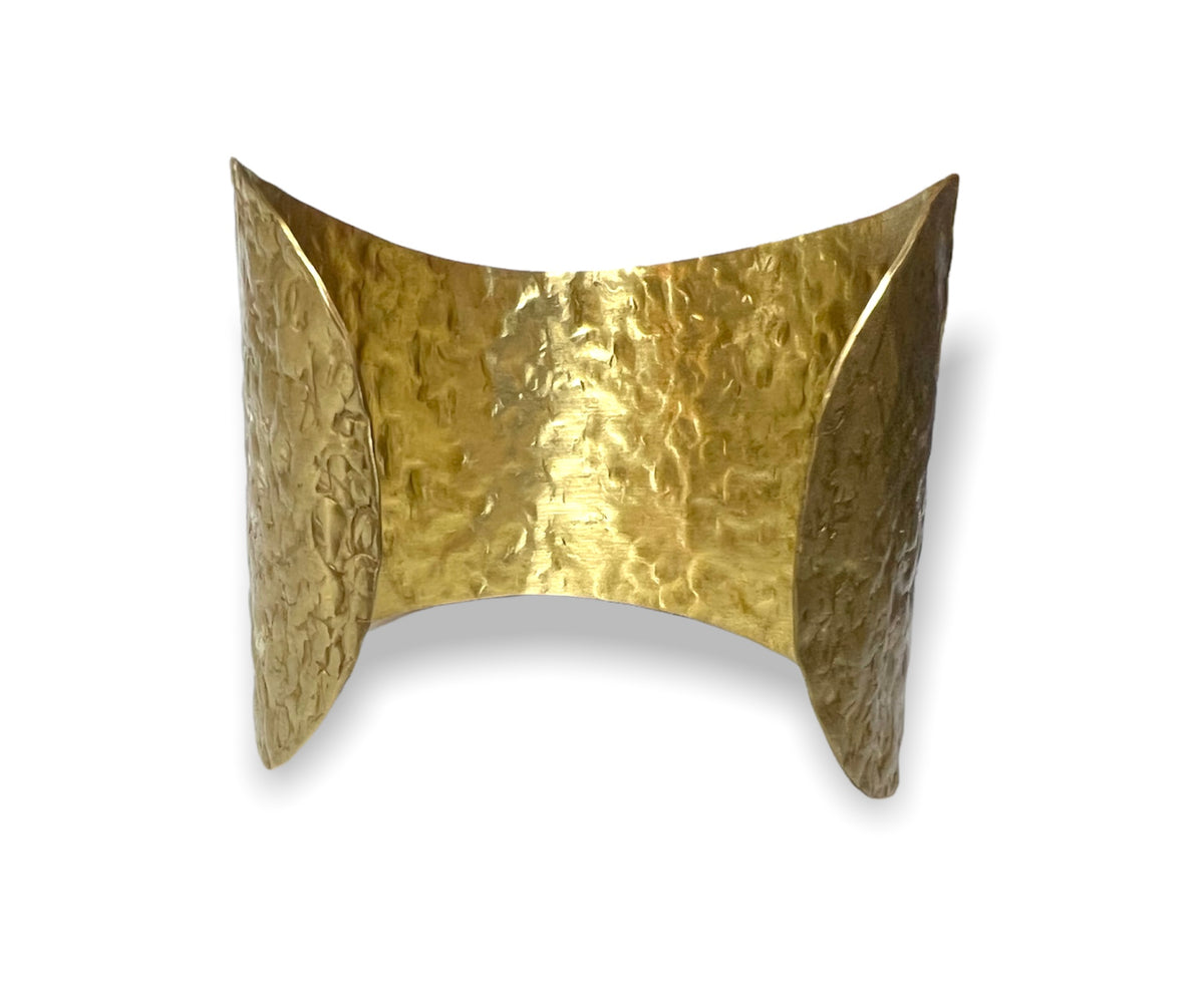 Brass Cuff Bracelet | Gold Plated Brass (BCB12)
