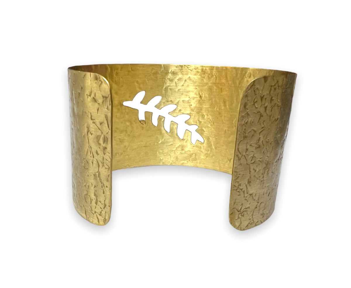 Brass Cuff Bracelet | Gold Plated Brass (BCB5)