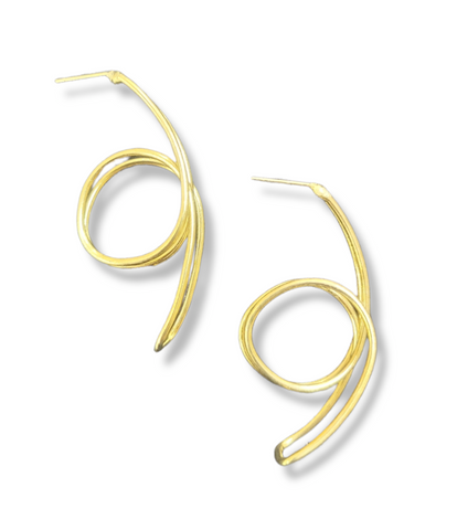 Geometric Brass Earring (B102)