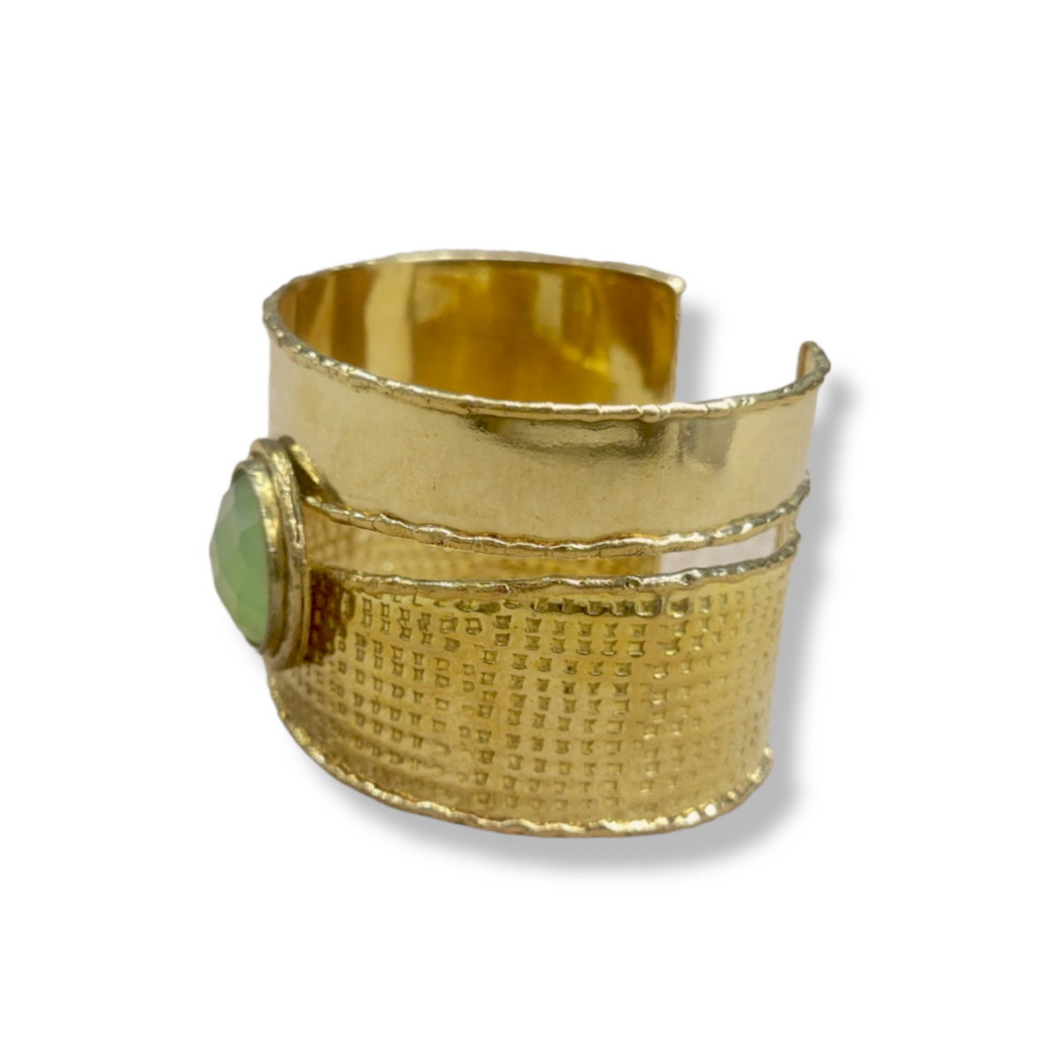 Lime Luster Natural Stone Cuff