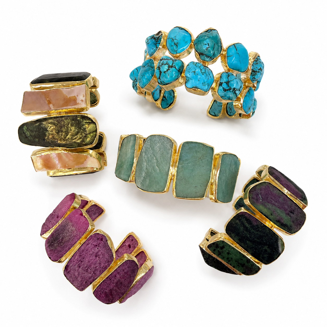 Rough Stone Cuff