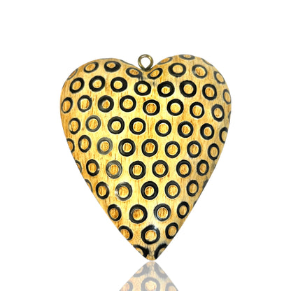 Bone heart Charm