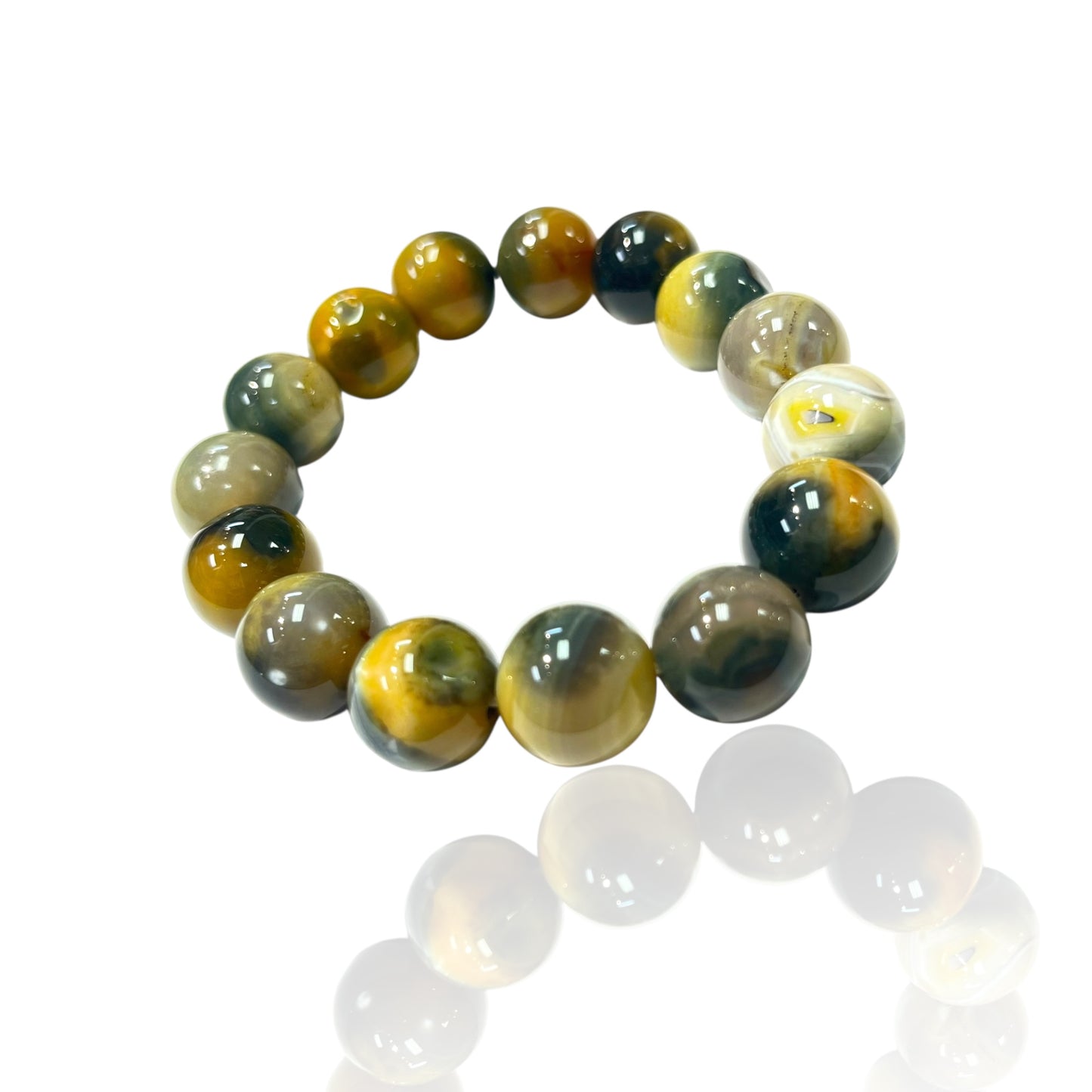 14mm Agate Candy bead bracelets