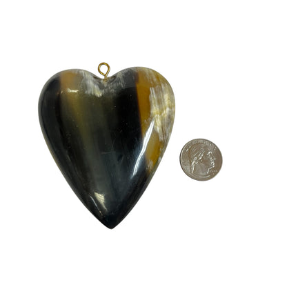 Bone heart Charm