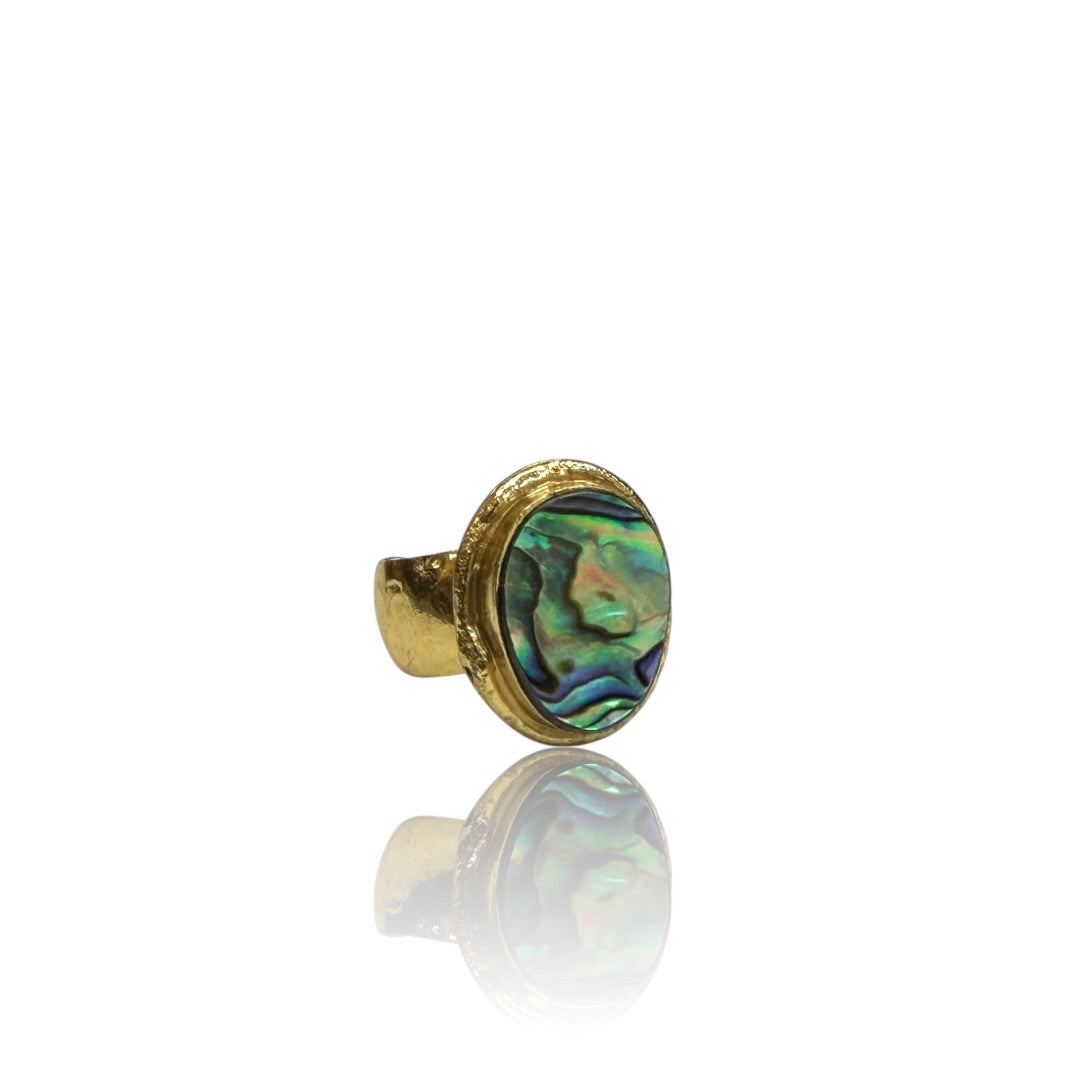 Abalone Iridescent Ring