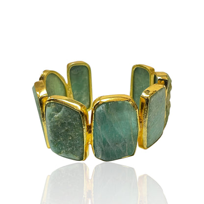 Iris Raw Stone Cuff