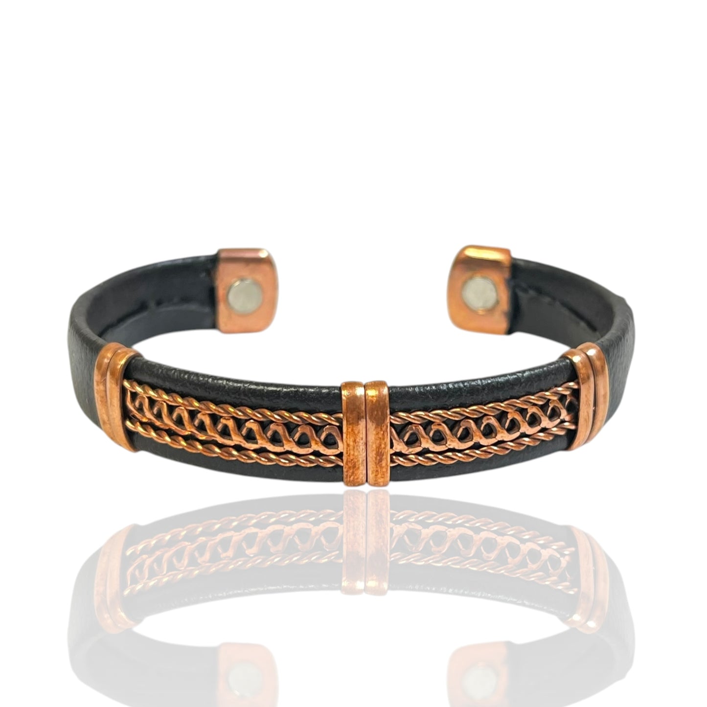 Leather Copper Cuff