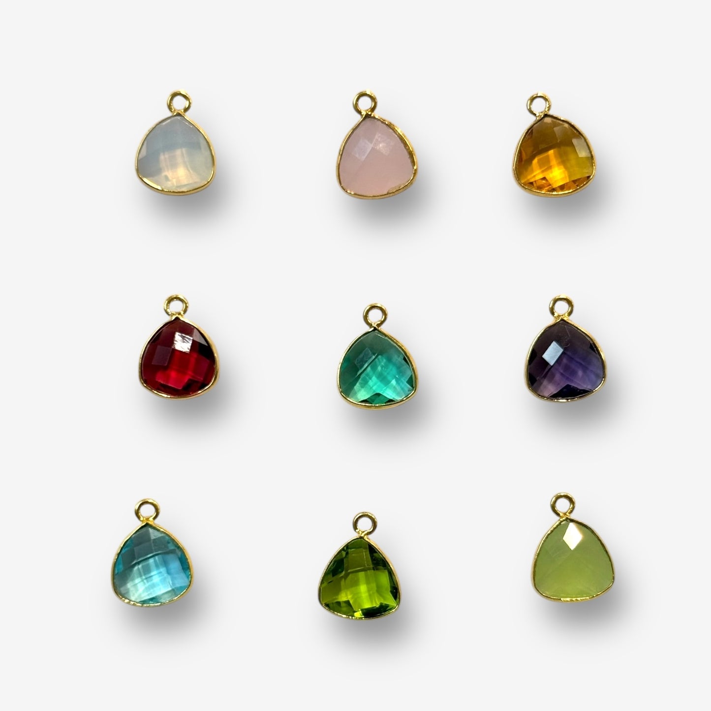 Faceted Hydroquartz Pendant