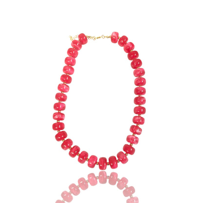 Disk Resin Bead choker